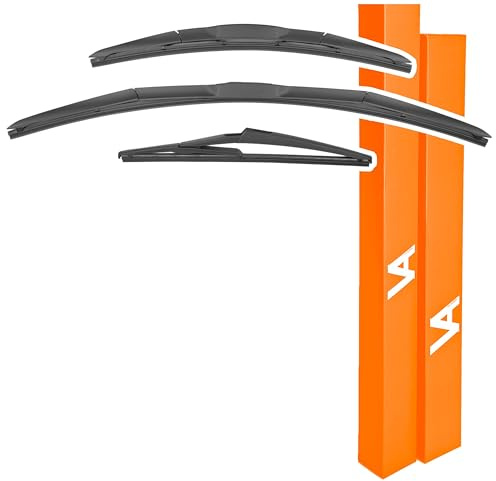 VIA ALBION® Wiper Blades for NISSAN QASHQAI Mk2 (2014-2020) – Complete All-Weather Set of Front & Rear Wipers