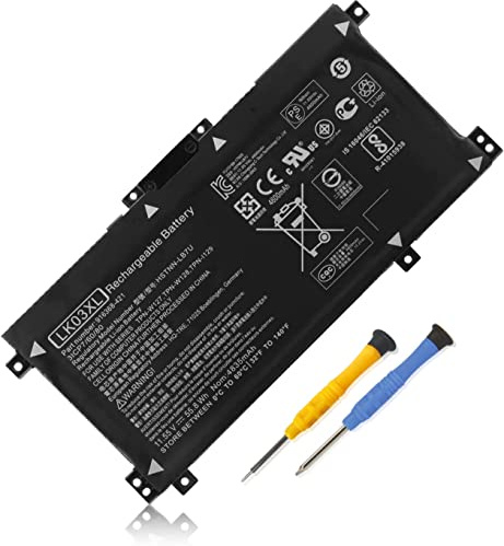 LK03XL Battery for HP Envy X360 15-CN 15M-CN 15-CP 15M-CP 15-BP 15-BQ 15M-BP 15M-BQ 15M-CP 17-AE 17M-AE 17-BW 17M-BW 17-CE 17M-CE 17T-BW000 17T-AE000 15T-CN000 15T-CP000 15T-CN100 Pavilion 15-CR