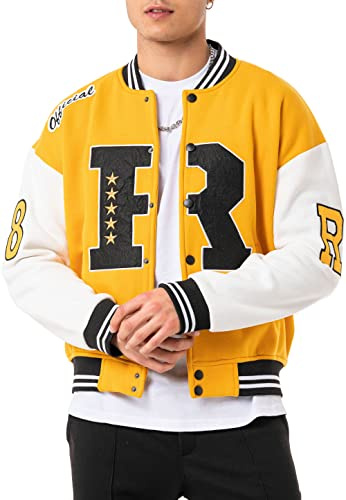 Redbridge Collegejacka i snygg retrolook, sportig varsity-jacka för fritid och streetwear, XXL