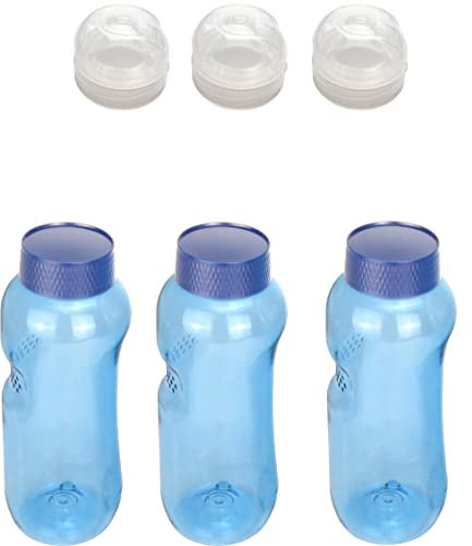 TWaLa Spar Set 3x 0,5L Tritan Trinkflaschen GRATIS 3x FlipTop Greiner BPA frei enthält neue blaue Deckel mit integrierter Dichtung