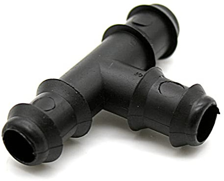 DOJA Barcelona | Raccord en T 16mm | Pack 100 | Connecteur de Tuyau d'Irrigation | Ø 16mm | Connecteur en T | Raccord Tuyau d'Arrosage | pour Embout Tuyau Arrosage Goutte à Goutte, Tuyau Irrigation