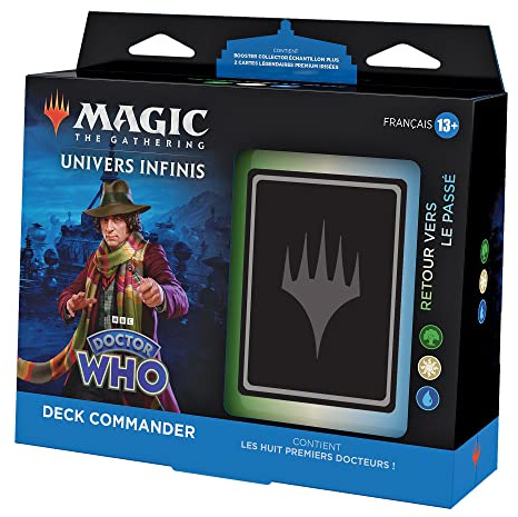Magic: The Gathering Doctor Who Commander-Deck – Lehren der Vergangenheit (Deck mit 100 Karten, Sammler-Booster-Probepackung mit 2 Karten + Zubehör) (Englische Version)