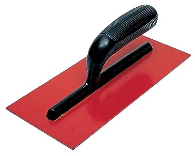 La zappa Frattone americano liscio con manico in abs idoneo per graffiato 13 x 28 cm (Rosso)