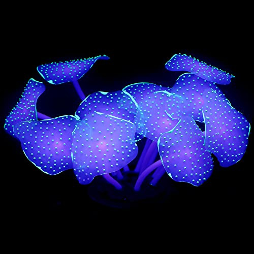 Pawfly Coral Planta Decoración Forma de Bola Verde Brillante Adorno Artificial para Acuario pecera