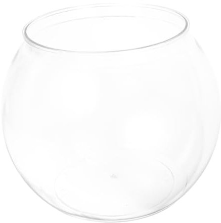 minkissy Klarer Betta Und Goldfisch-aquariumtank Transparenter Bruchsicherer Desktop-fischtank Für Und Wohnräume Dekoratives Aquarium Mit Pflanzen Und Fischen