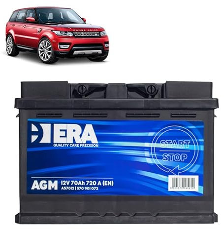 Batteria 70Ah A.G.M. per Range Rover Sport II 2.0 SD4 gasolio 2013+