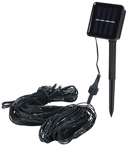 Fdit Luce Netta per Vacanze all'aperto Led Stringa a Rete Solare Decorazione Leggera a Rete Luci Decorative Impermeabili Decorate con Ornamento per Illuminazione Ornamentale Luci