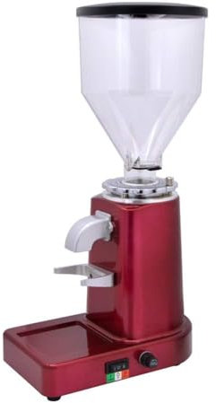 ZYJIX Macinacaffè Elettrico Macinacaffè Commerciale E Domestico Macinacaffè Turco Fresatrice Professionale Miller(Color:Rosso)