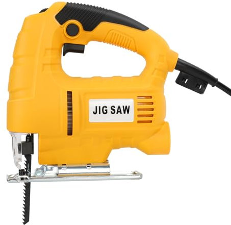 Wilitto Corded Electric Jig Saw Tool Kit,3000RPM/Min Jigsaw Tool Corded Electric Power Cutter for Wood, Metal and Plastic Cutting, 10 Blades, 45 Degree Bevel Cutting Heavy Duty Design Electric Jig Saw