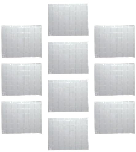 42 Rasterseiten für Münzseiten für Sammler, Münzsammlung, 42 Rasterbucheinlagen – Münzalbum-Seiten Einlagen für Münzbinder, Raccog