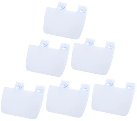 ULTECHNOVO Paraspruzzi Lavandino Cucina 6 Pezzi 2 Ventose Protezione in PVC Riutilizzabile per Festa Scuola Decor e Lavaggio Piatti