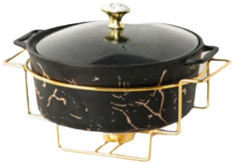 Eleeonora Ceramic Soup Tureen With Lid,Ceramic Soup Tureen,Traditional Clay Pot Cooking,Easy Clean,Large Capacity,Suitable For Refrigerator,Double Boiler,Dishwasher,Disinfection