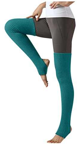 Cocila Compression Socks For Women Leggings Yoga Warm Solid Dance Ballet Knitted Knee Women'S (Green, One Size) Breathable Soft 6-8 White Womens Ribbed 4-7 Cotton Thick Ladies Women’S Walking