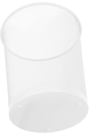 WHAMVOX Poubelle en Fer Maille Ronde Élégante pour Bureau et Maison Grosse Ouverture et Capacité, Design Simple et Polyvalent pour Salles de Réunion Bureau