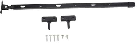 HERCHR 2 Stück Gewächshaus-Entlüftungsöffner, Gewächshaus-Fensteröffnungsstangen, manuelles Aluminium-Gewächshaus-Fensterstreben-Set, Dach-Entlüftungsöffnungshebel, Gewächshaus-Zubehör (Schwarz)