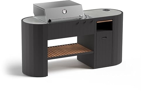 Barbacoa de Gas OVO GM con 3 Quemadores y Encimera Dekton