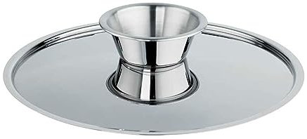 Schulte-Ufer 6335-28 Wendedeckel für Pfannkuchen, 28 cm, Edelstahl, Silber
