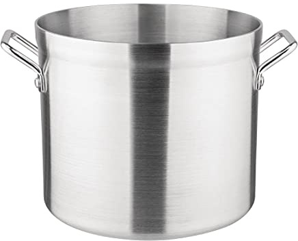 Vogue Deep Boiling Pot 15.1Ltr 251mmx285mm Aluminium Stockpot Saucepan | Deep 251mmx285mm profile functions as a versatile saucepan or stockpot for busy commercial catering environments.