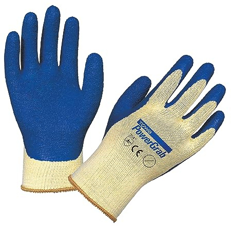 Kerbl 297202 Arbeitshandschuhe PowerGrab, Gartenhandschuhe mit Latex Handinnenfläche Größe 8