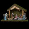 Feeric Lights et Christmas - Crèche de noël Lumineuse avec 8 santons h20cm 5 LED