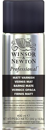Winsor & Newton Barniz en Spray Mate para Cuadros, 400 ml, 400