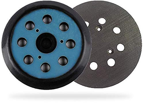 743081-8 Plato de Hook y Loop 125mm Base Redondo con 8 Agujeros Compatible con Milwau-keee 51-36-7090, 51-36-7100 Ma-kita Lijadora Orbital Electrónica BO5021/BO5030/BO5031/BO5040/BO5041K M9204