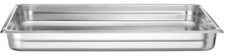HENDI Gastronormbehälter, sehr robust, 19L, GN 2/1, (H) 65mm, Edelstahl | Geeignet für Chafing Dishes, Bain-marie, Backöfen, Gefrierschränke, temperaturbeständig von -40° bis 300°C, 650x530mm
