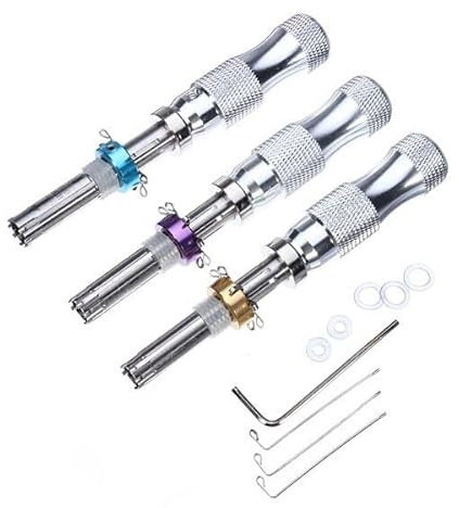 Schlosser-Dietrich-Set, röhrenförmig, 7 Stifte, 3 Stück