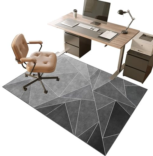 Bodenschutzmatte für Hartboden 150 x 180 cm Schreibtischstuhl Unterlage | Bürostuhl Unterlage | Gaming Teppich Stuhlunterlage | Verbesserte Version | Mehrzweck-Stuhlteppich für zu Hause | Kratzfest