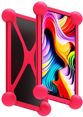 Turnaroundtech Universelle Silikon-Tablet-Hülle, gültig für alle Tablet-PCs auf dem Markt von 8 bis 11 Zoll, universelle Silikon-Tablet-Hüllen (Fuchsia)