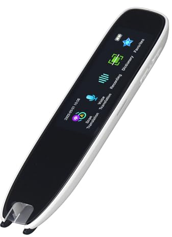 Ejoyous OCR-Digitalstift-Lesegerät, 13 Sprachen, Sprach-Scan-zu-Text-Übersetzung, Intelligentes Digitales Leseübersetzungsgerät für Legasthenie, Translator Pen