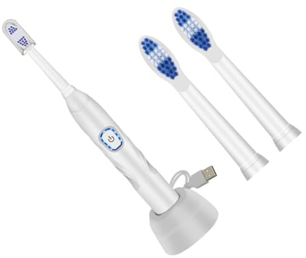 Healeved 1satz Junge Mädchen Elektrische Zahnbürste Usb-ladegerät Wasserdichte Schallzahnbürste Mit Sanften Borsten Minuten-timer Für Mundhygiene Von Jungen Mädchen Weiß