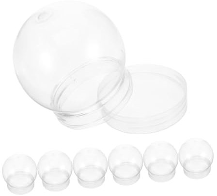 Warmhm Schneekugel-Set 10 2 cm Kunststoff Schraubverschluss Für Jungen Und Mädchen Dekoration