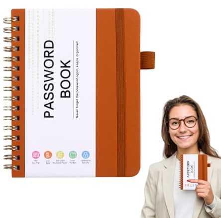 de mots de passe Internet Carnet d'adresses portable Organiseur d'adresses Onglets alphabétiques sécurisés A6 56 pages Papier 100 g Durable Compact Léger Format de poche Utilisation facile 56