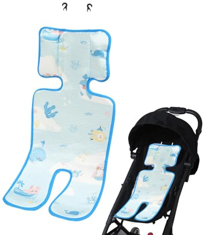 Almohadilla de refrigeración para cochecito, cojín transpirable y ajustable para niños, almohadilla enfriadora, para viajes al aire libre, playa, camping, parque, silla alta, moisés