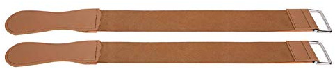 HUSHUI 2 St Rak Strop Dubbellager för Slipning Barber Slitstarkt PU-läder 48,1 X 5,1 Cm