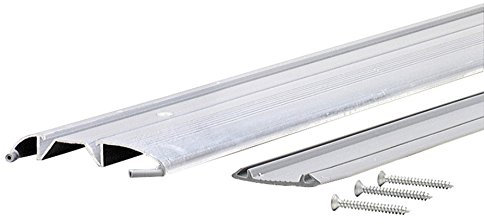 M-D Building Products 8383 M-D 0 Türschwelle mit Vinyldichtung, 9,5 cm H, Aluminium, 91,4 cm L x 9,5 cm B x 1,9 cm H