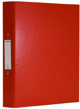 Exacompta - Ref 222/0002Z - Guildhall - A4 Ring Binder, 40mm Spine, 30mm Rings, Rounded Spine, Label on Spine, Printed Inside Covers, 2 Ring, 40 x 272 x 320mm - Red