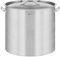Royal Catering Pentola Per Induzione Pentola Acciaio Inox RCST-50E (Acciaio Inox, 48 L, Fondo 5 mm)