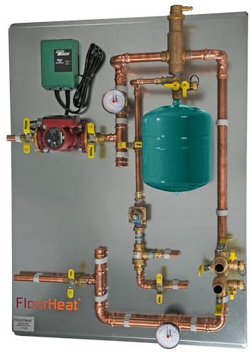 Hydronic Radiant Heat Control Panel - 1 Zone | Pre-Assembled Heating Distribution System for Underfloor, Home & Space Heating | High-Efficiency & Easy Install