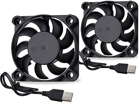 GDSTIME 50mm 5V USB Fan 50 x 10mm Brushless Computer Fan 4500 RPM High Speed For TV Box Router Cabinet