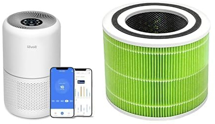 LEVOIT Purificador de Aire con Filtro HEPA H13 + Filtro de reemplazo