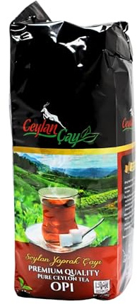 Ceylan Cay Earl Grey Black Tea Loose Leaf, Premium Quality Pure Ceylon Tea, 500 Gr (OP 1), 2.762 L