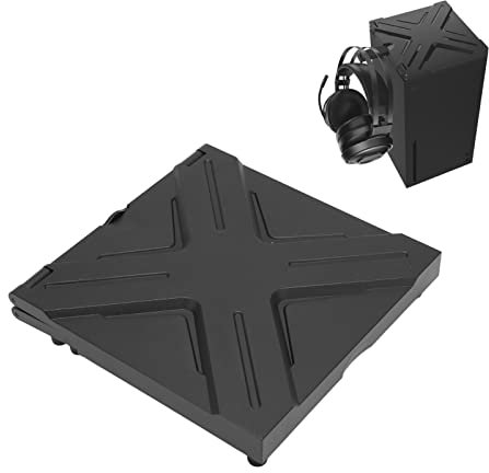 Yunseity Coperchio del Filtro Antipolvere per Series X, 2 in 1 Cuffie e Staffa di Montaggio per Supporto VR, Accessori da Gioco per Console Series X(Nero)