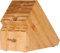 Universal Knife Block with 20 Slots: Shenzhen Large Bamboo Wood Knife Block Without Knives - Butcher Block Knife Holder and Organizer with Wide Slots for Easy Storage of Kitchen Knives