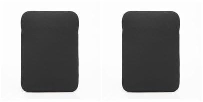 2 set di fodere per notebook borsa per computer portatile da tavolo impermeabile in neoprene ispessito custodia nera 17 cm x 25 cm