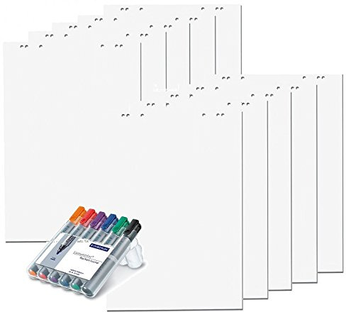 Papiertiger Flipchartblock (10 Blöcke, Blanco + Marker)