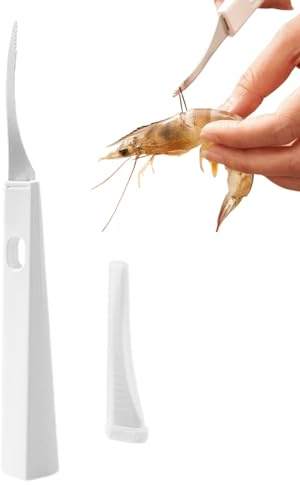 Outil de nettoyant et de Deveiner, éplucheur de crevettes et outil de Deveiner, Éplucheur de crevettes sans en acier inoxydable, Outils de gadgets de fruits de mer portables multifonctionnels pour la