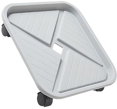 UKCOCO Palet De Plástico Engrosado para Maceta Móvil Soporte para Macetas Cuadradas Jardinera Rodante para Interiores Capacidad De Almacenamiento