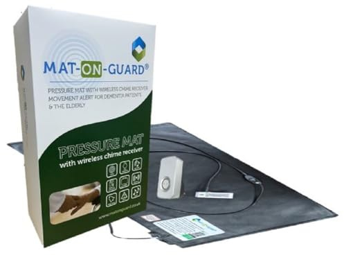 Mat-On-Guard IP-200ng. Now - MEDICALLY DISINFECTED and Sealed - Floor Sensor Mat for The Elderly and Dementia Care Patients. Wireless with a plugin Alarm Receiver.